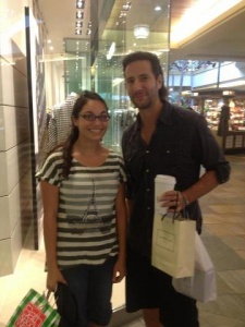 Ian and a lucky fan.jpg