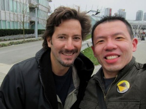 Ian and fan in Vancouver while filming Fringe.jpg